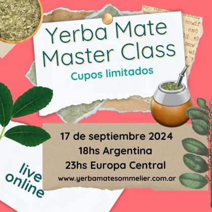 Yerba Mate Master Class- Vivo on line- 17 Sept, 2024