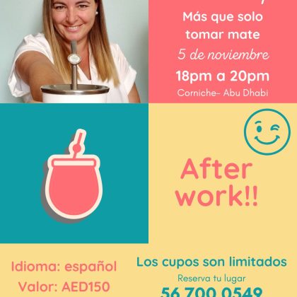 Workshop presencial "Más que solo tomar mate" - Abu Dhabi UAE